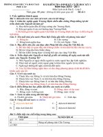 Bài kiểm tra định kì cuối học kì 1, năm học 2010 - 2011 Môn Lịch sử & Địa lí - Lớp 5 pps