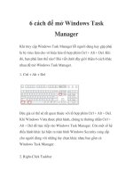 6 cách để mở Windows Task Manager pdf