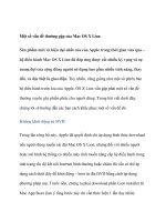 Một số vấn đề thường gặp của Mac OS X Lion Sản phẩm mới và hiện đại doc