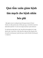 Quả tầm xuân giảm bệnh tim mạch cho bệnh nhân béo phì pptx