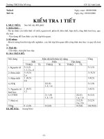 bài kiểm tra hóa 8 số 1