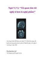 Ngải Vị Vị: “Tôi quan tâm tới nghệ sĩ hơn là nghệ phẩm!” pot