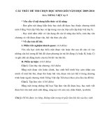 Mô hình đề thi HSG môn TV lớp 5_cấp  tỉnh