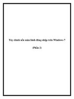 Tùy chỉnh nền màn hình đăng nhập trên Windows 7 (Phần 2) pptx
