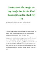 Từ chuyện võ đến chuyện vẽ hay chuyện làm thế nào để trở thành một họa sĩ ăn khách (Kỳ IV) docx
