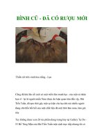 BÌNH CŨ - ĐÃ CÓ RƯỢU MỚI ppt