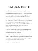Cách ghi đĩa CD/DVD docx