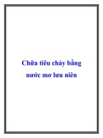 Chữa tiêu chảy bằng nước mơ lưu niên ppt
