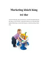 Marketing khách hàng trẻ thơ docx