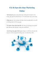 4 lý do bạn nên chọn Marketing Online pot