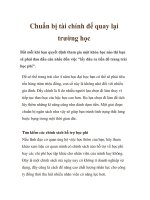 Chuẩn bị tài chính để quay lại trường học pdf