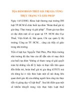 báo cáo nghiên cứu khoa học  'tọa đàm hoàn thuế giá trị gia tăng  thực trạng và giải pháp '