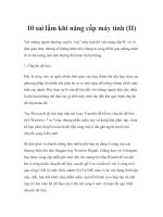 10 sai lầm khi nâng cấp máy tính (II) potx