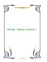 tiểu luận ' phật học và vật lý học '