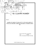Ứng dụng điện tử công suất điều chỉnh tốc độ động cơ không đồng bộ ba pha