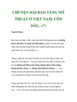 CHUYỆN DÀI BẢO TÀNG MỸ THUẬT Ở VIỆT NAM, CÒN DÀI… potx