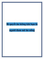 Bí quyết ăn kiêng khi bạn là người đam mê ăn uống ppsx