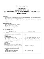 giáo án Luyện từ và câu tuần 24