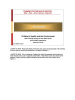Children''''s Health and the Environment docx