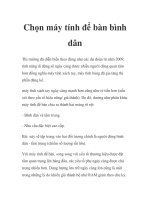 Chọn máy tính để bàn bình dân pptx