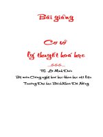 Bài Giảng Cơ Sở Lý Thuyết Hóa Học potx