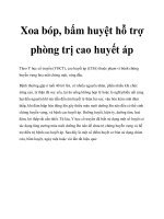 Xoa bóp, bấm huyệt hỗ trợ phòng trị cao huyết áp pptx