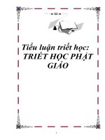 tiểu luận triết học - triết học phật giáo