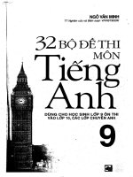 bộ đề tiếng anh lớp 9