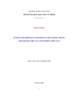 luận văn sử dụng mô hình eco lab đánh giá một số đặc trng môi trờng khu vực nuôi trồng thủy sản