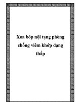 Xoa bóp nội tạng phòng chống viêm khớp dạng thấp pps