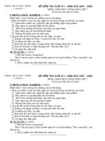 Đề KT học kì I (GDCD 7)