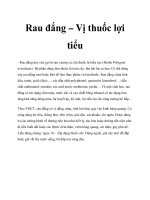 Rau đắng – Vị thuốc lợi tiểu doc