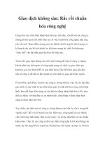 Giao dịch không sàn: Rắc rối chuẩn hóa công nghệ doc