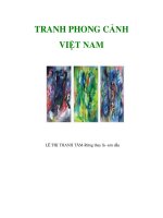 TRANH PHONG CẢNH VIỆT NAM potx