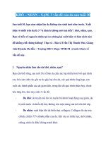 Khô, nhăn, sạm là 3 vấn đề của da sau tuổi 30 ppt