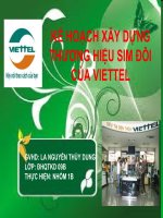KẾ HOẠCH XÂY DỰNG THƯƠNG HIỆU SIM ĐÔI CỦA VIETTEL pps