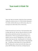 Xem tranh Lê Kinh Tài docx