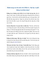 Hành trang của tân sinh viên (Phần 4) - Đại học và phổ thông có gì khác nhau? docx