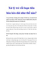 Xử lý trẻ rối loạn tiêu hóa kéo dài như thế nào ppt