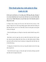 Thủ thuật giúp học sinh giảm lo lắng trước kỳ thi pptx