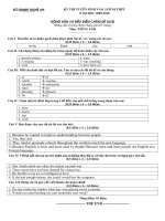 Tuyển tập đề thi vào 10 tin cậy