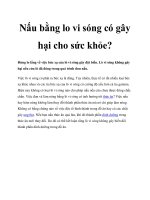 Nấu bằng lo vi sóng có gây hại cho sức khỏe? pot