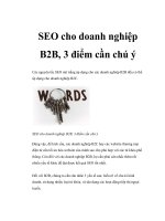 SEO cho doanh nghiệp B2B, 3 điểm cần chú ý pot