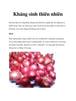 Kháng sinh thiên nhiên doc