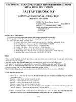 Bài tập thường kỳ Toán cao cấp A2 – C2 Đại học 2011 pot