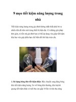 9 mẹo tiết kiệm năng lượng trong nhà docx