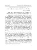 báo cáo nghiên cứu khoa học  'một số giải pháp nâng cao chất lượng bài thí nghiệm “tổng hợp dao động của con lắc kép” '