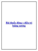 Bài thuốc đông y điều trị loãng xương. potx