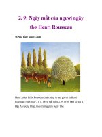 2. 9: Ngày mất của người ngây thơ Henri Rousseau ppt