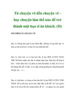 Từ chuyện võ đến chuyện vẽ hay chuyện làm thế nào để trở thành một họa sĩ ăn khách. (II) doc